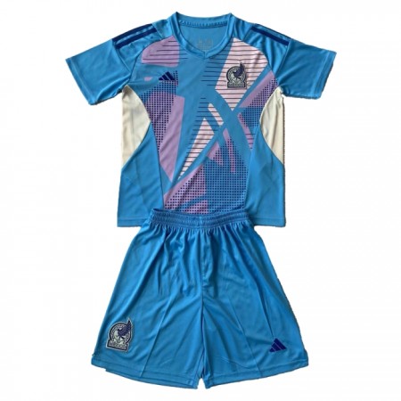 Goedkope Mexico Doelman Kids Tenue 2024 Blauwe